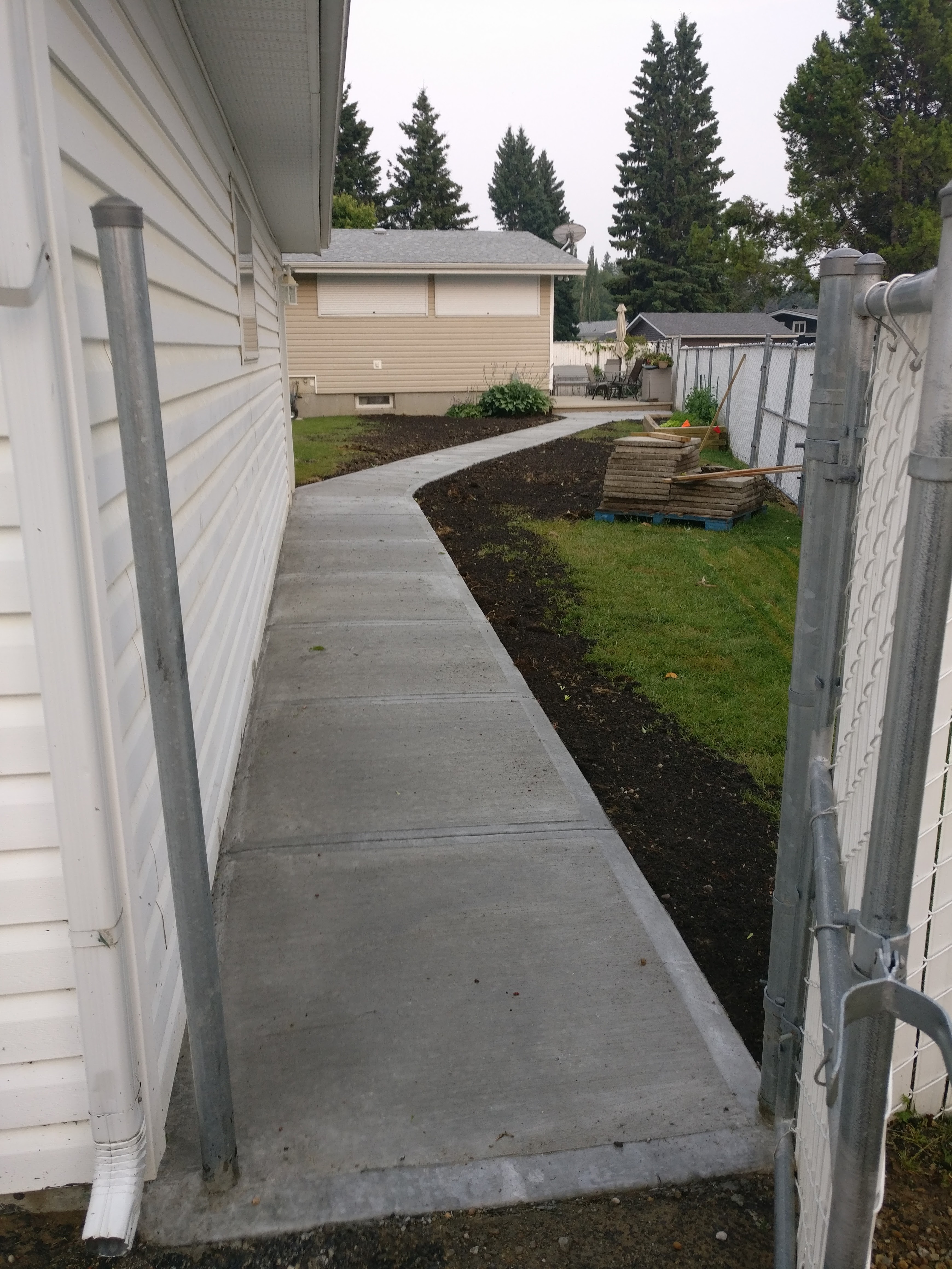 Curved Concrete Path